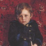 少年ユーリー・レーピンの肖像