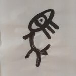 毛筆で書いた画像「馬」